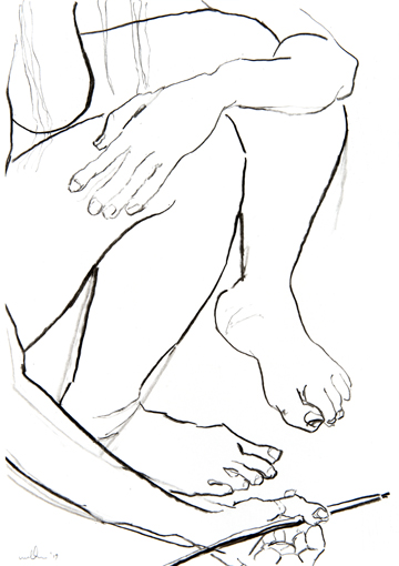 Denise Webber -- Woman drawing